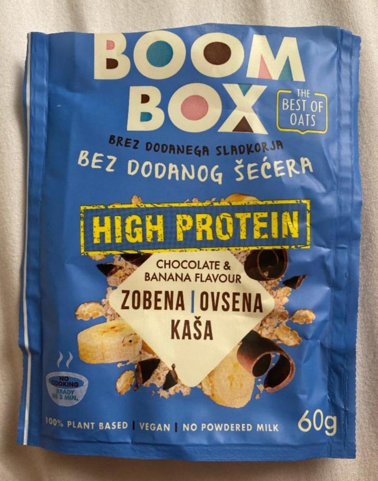 Fotografie - Ovsena kaša high protein čokolada-banana Boom Box