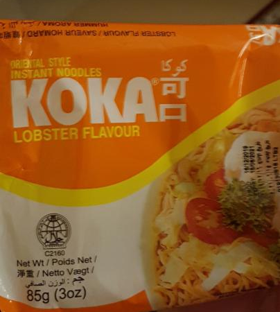 Fotografie - Lobster Flavour Noodles Koka