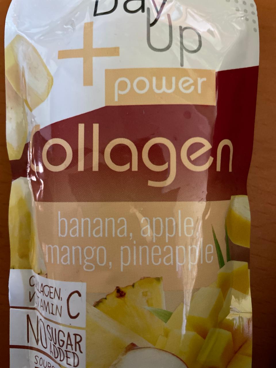 Fotografie - power collagen banana apple mango pineapple DayUp