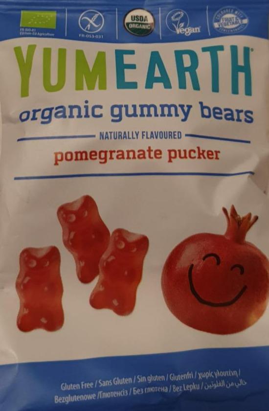 Fotografie - Organic gummy bears pomegranate pucker YumEarth