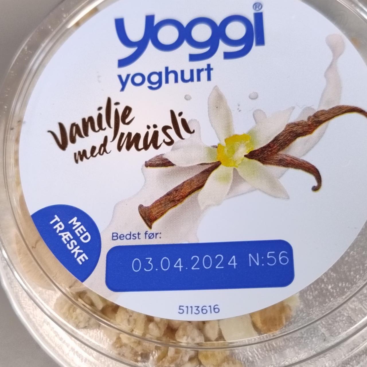 Fotografie - Yoghurt vanilje med müsli Yoggi