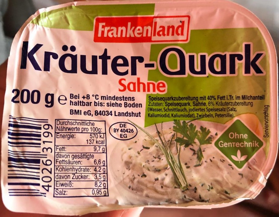 Fotografie - Kräuter-Quark Sahne Frankenland