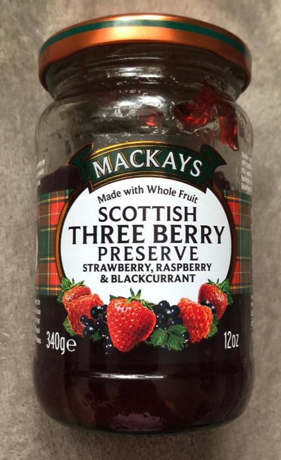 Fotografie - Scottish Three Berry Preserve Mackay's