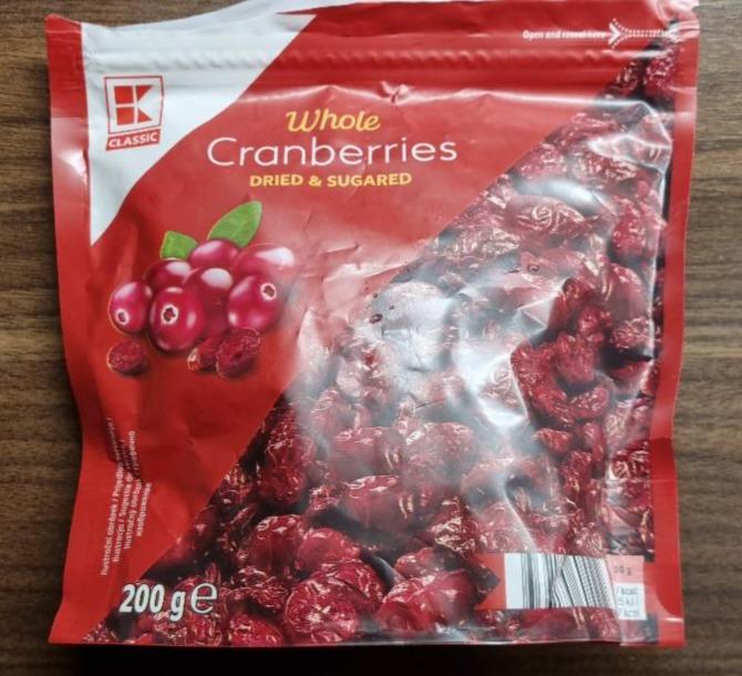 Fotografie - Whole cranberries dried & sugared K-Classic