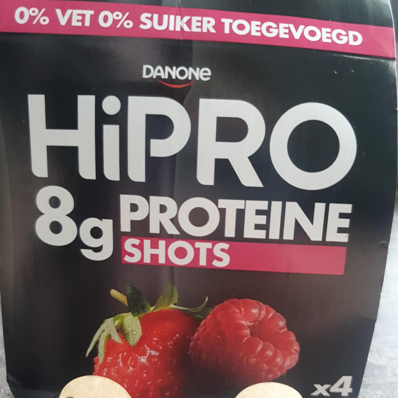 Fotografie - HiPRO 8g proteine Framboos-Aardbei smaak Protein Drink Danone