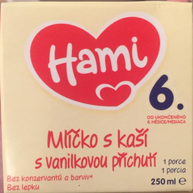 Fotografie - Hami mlíčko s kaší s příchutí vanilky