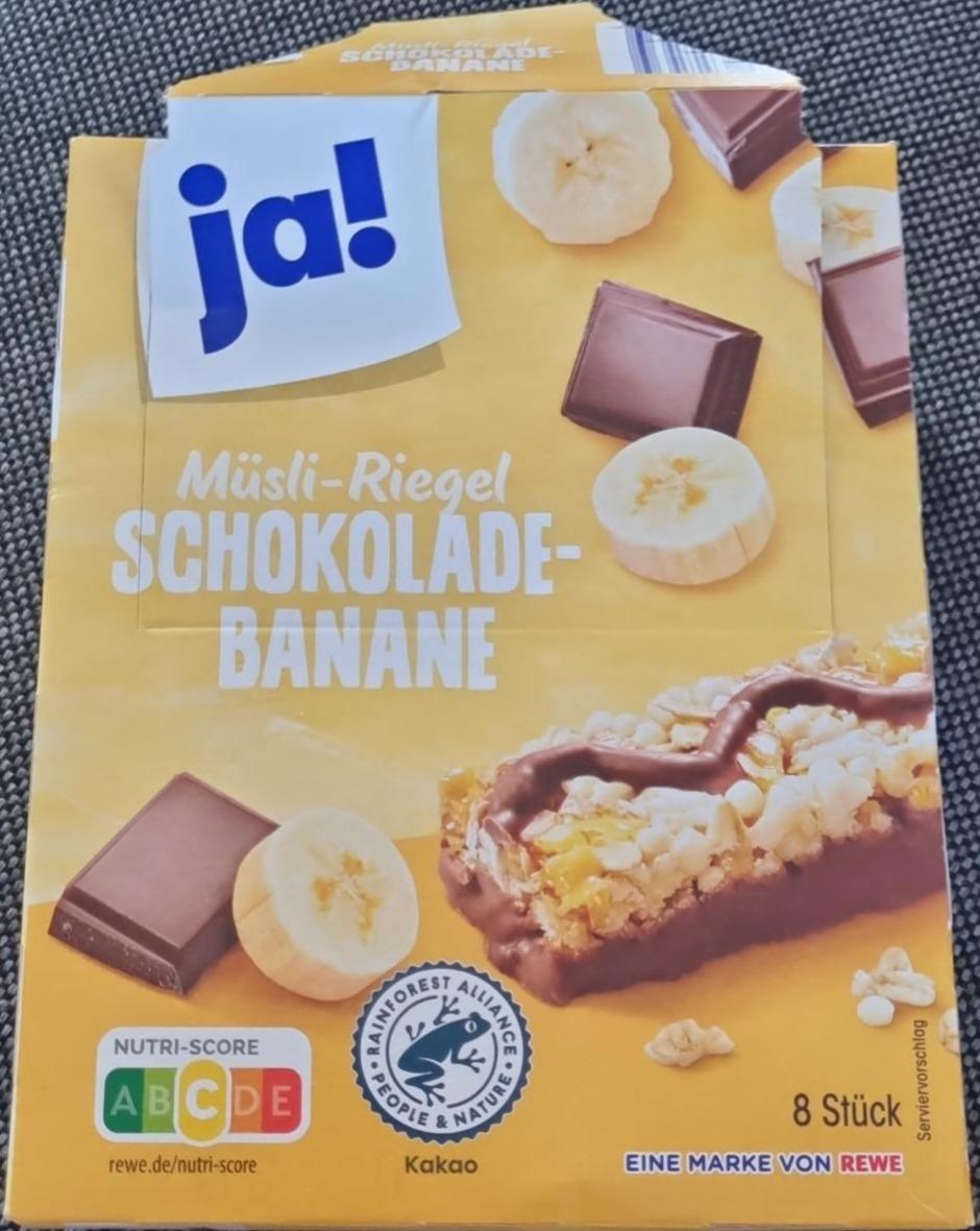 Fotografie - Müsli-Riegel schokolade-banane Ja!