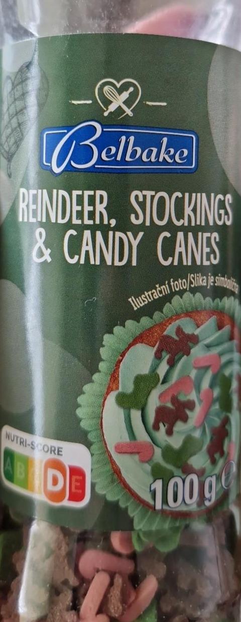 Fotografie - Belbake reindeer stockings & candy canes