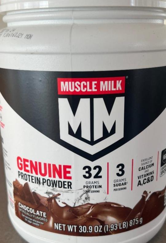 Fotografie - Genuine Protein Powder Chocolate Muscle Milk