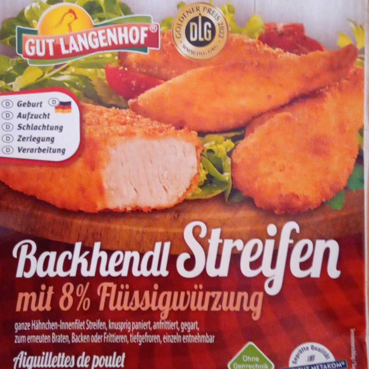 Fotografie - Backhendl Streifen mit 8% Flüssigwürzung Gut Langenhof