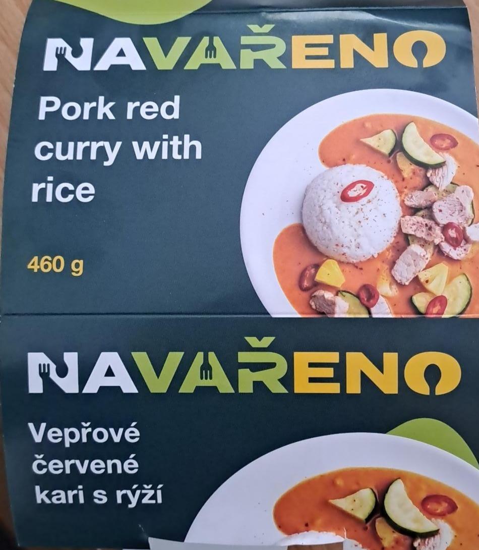 Fotografie - Vepřové červené kari s rýži Navařeno