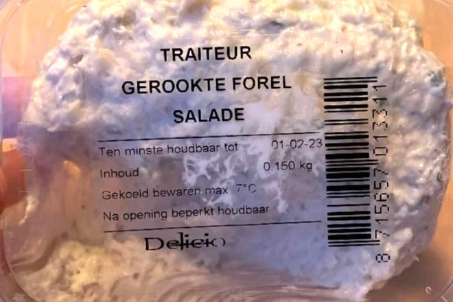 Fotografie - Traiteur gerookte forel salade Delieio
