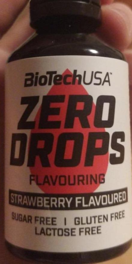 Fotografie - Zero Drops Strawberry flavoured BioTechUSA