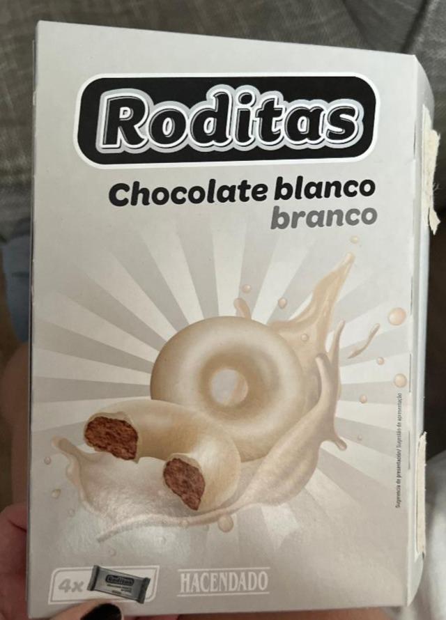 Fotografie - Roditas chocolate blanco Hacendado