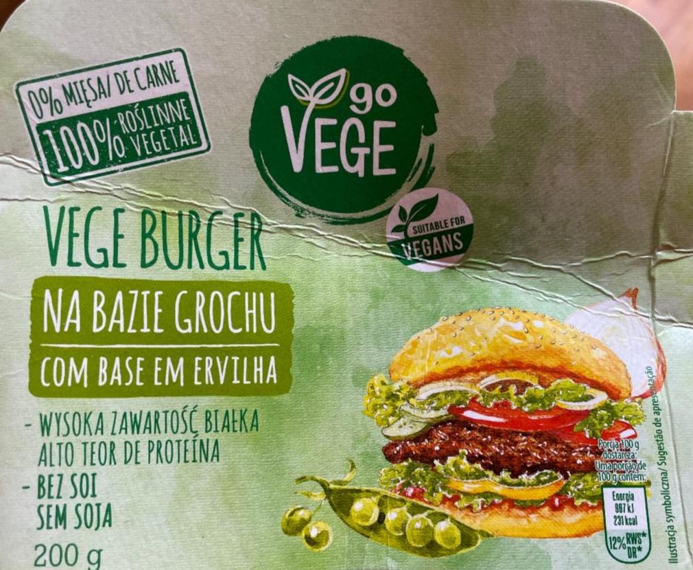 Fotografie - Vege burger na bazie grochu Go Vege