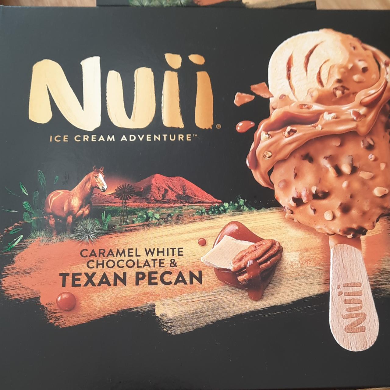 Fotografie - Texan Pecan Caramel White Chocolate Nuii