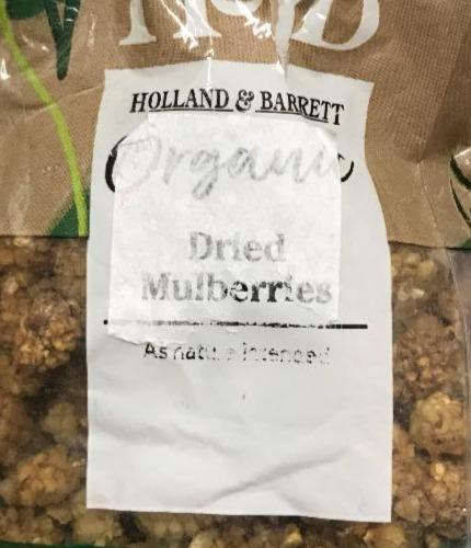 Fotografie - Holland & Barret Organic Dried Mulberries