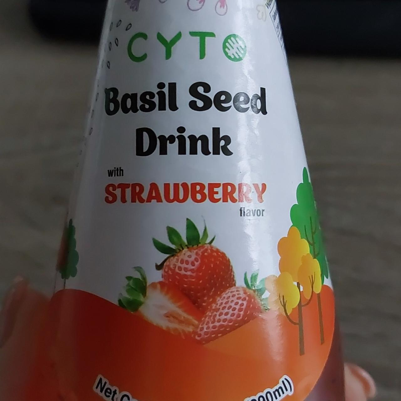 Fotografie - Basil Seed Drink with Strawberry Cyto