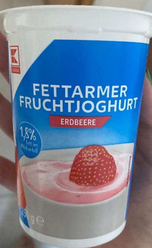 Fotografie - Fettarmer Fruchtjoghurt Erdbeere K-Classic
