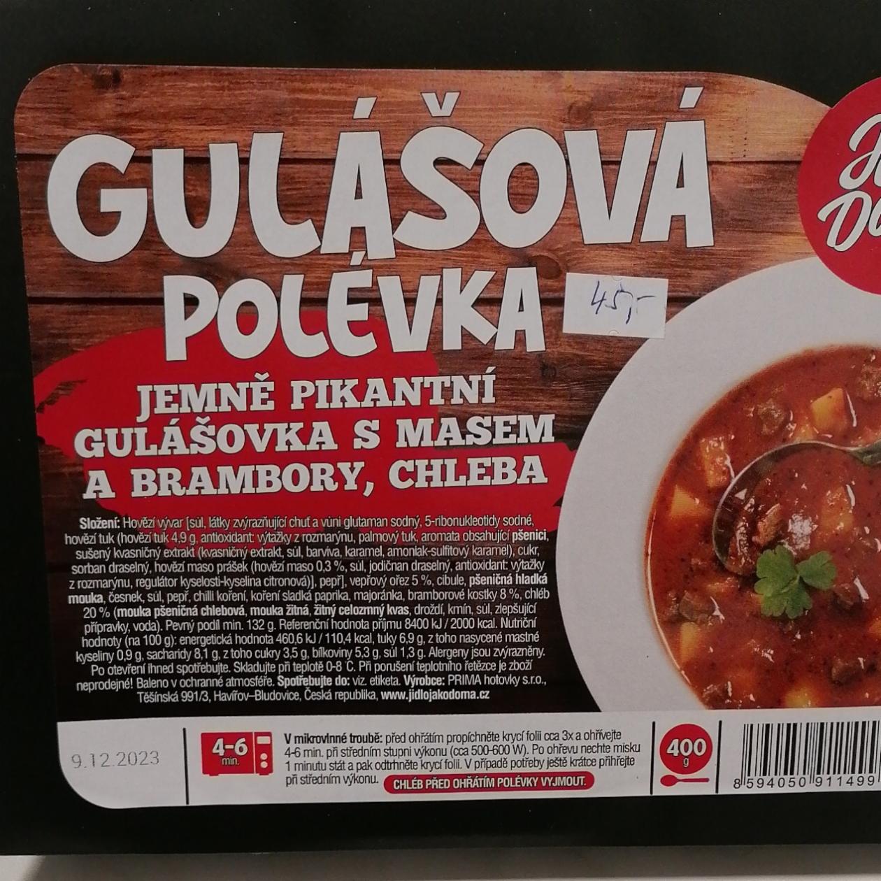Fotografie - Gulášová polévka Jako Doma