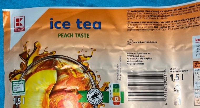 Fotografie - Ice Tea Peach Taste K-Classic