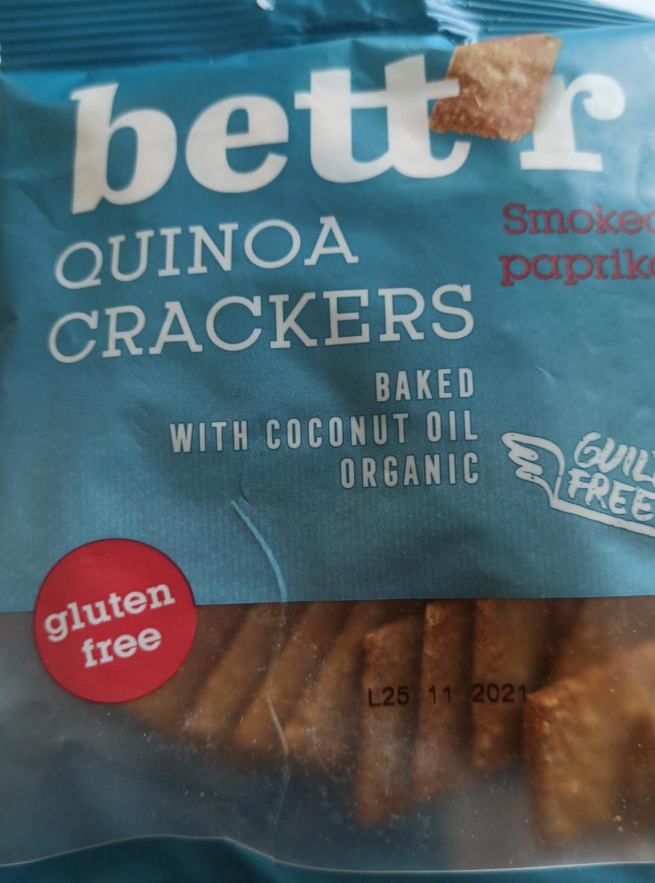 Fotografie - quinoa Crackers smoked paprika Bett’r