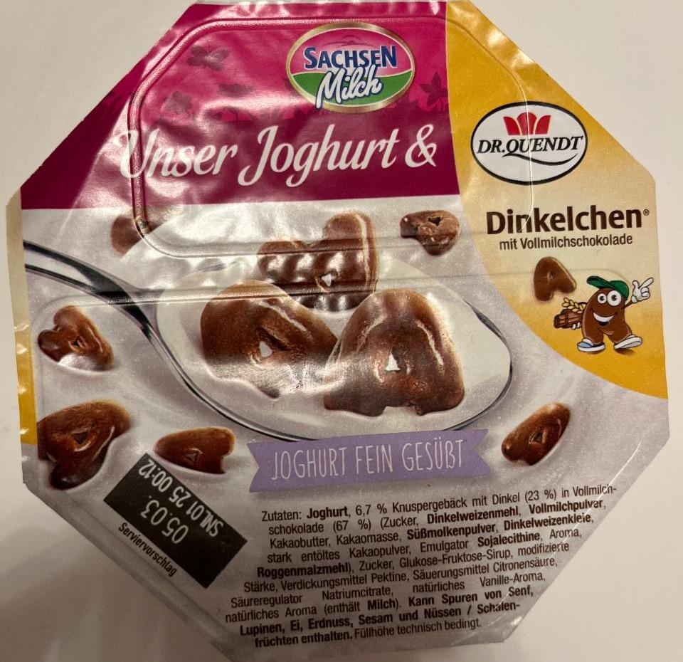 Fotografie - Unser joghurt & Dinkelchen mit Vollmilchschokolade Sachsen Milch