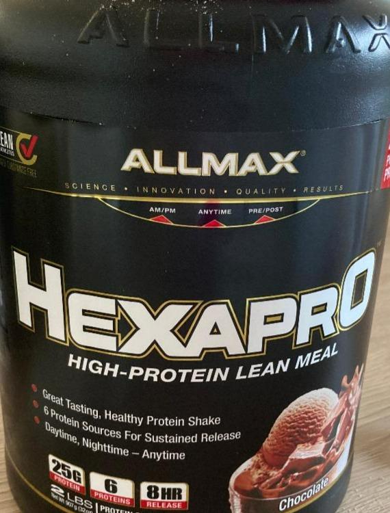 Fotografie - HexaPro High-protein lean meal Chocolate AllMax