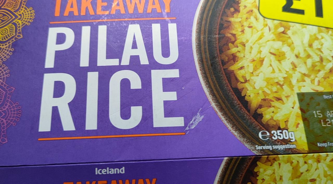 Fotografie - Takeaway Pilau Rice Iceland