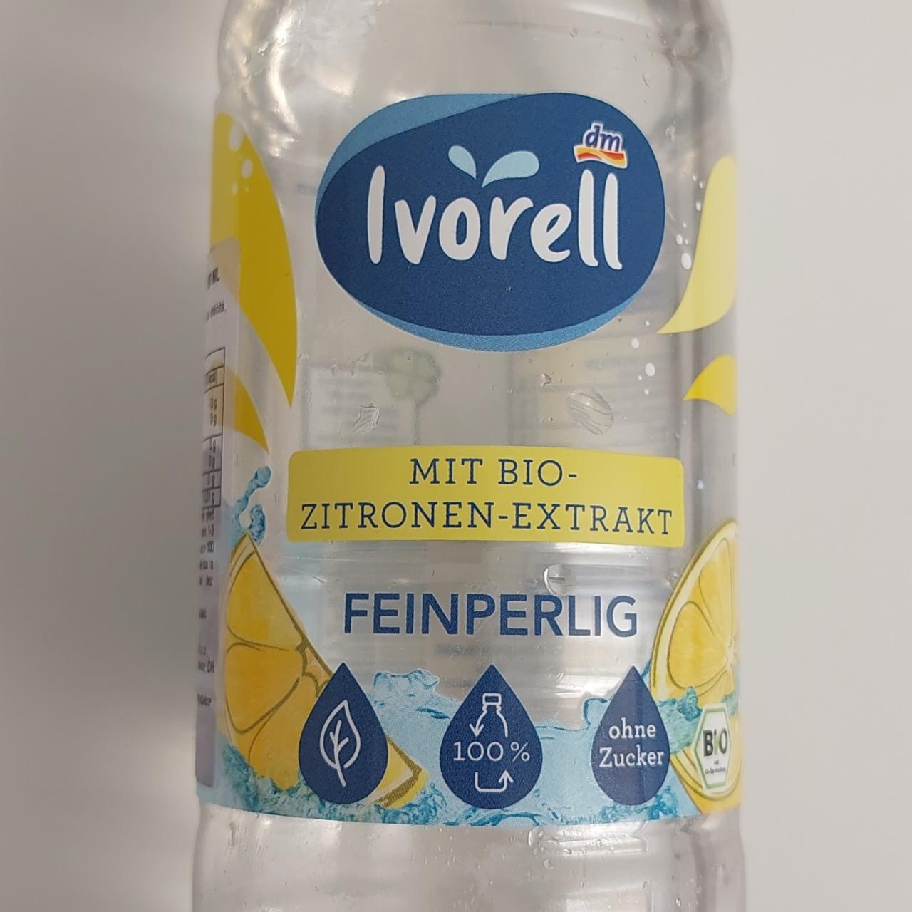 Fotografie - Mineralwasser mit Bio-Zitronen-Extrakt Feinperlig Ivorell