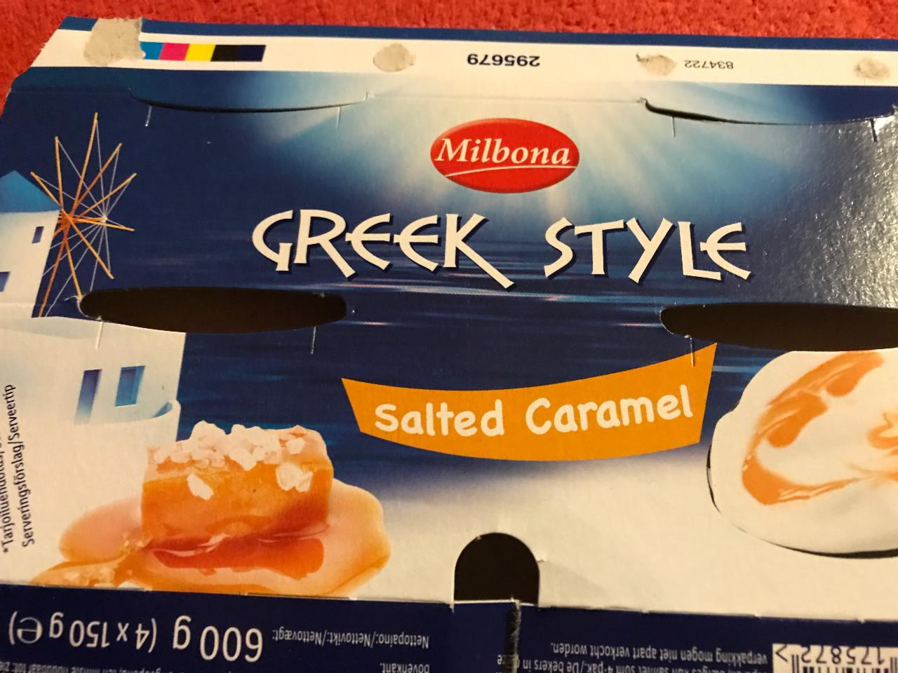 Fotografie - Greek Style salted caramel Milbona