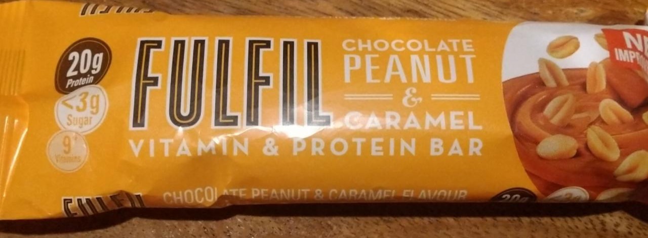 Fotografie - Fulfil peanut&caramel protein bar