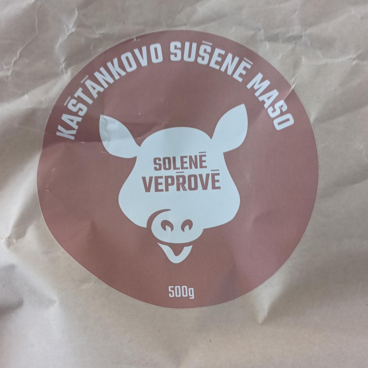 Fotografie - Kaštánkovo sušené maso Solené Vepřové Kaštánek