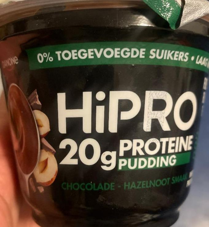 Fotografie - HiPRO 20g Proteine Pudding Chocolade Hazelnoot Smaak Danone