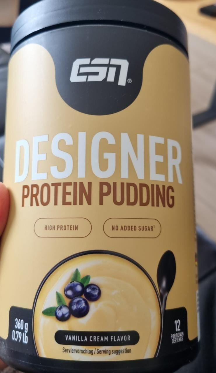 Fotografie - Designer protein pudding Vanilla Cream flavour ESN
