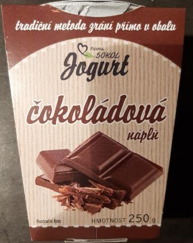 Fotografie - Jogurt čokoládová náplň Farma Sokol