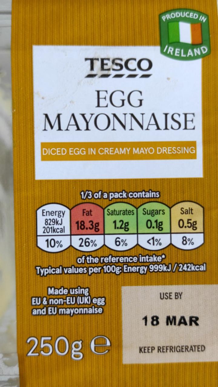 Fotografie - Egg Mayonnaise Salad Tesco