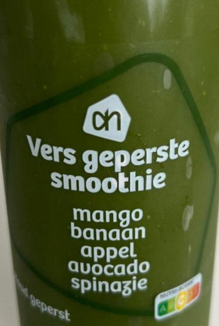 Fotografie - Vers geperste smoothie Mango Banaan Appel Avocado Spinazie Albert Heijn