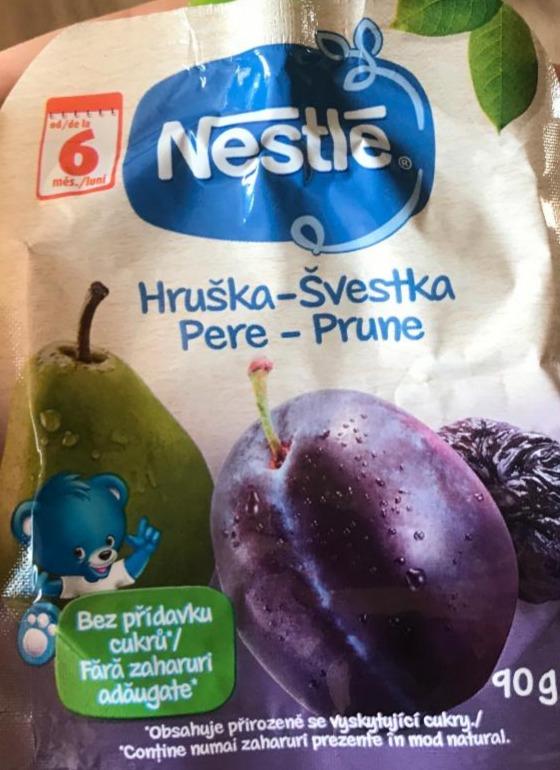 Fotografie - ovocná kapsička hruška-švestka Nestlé