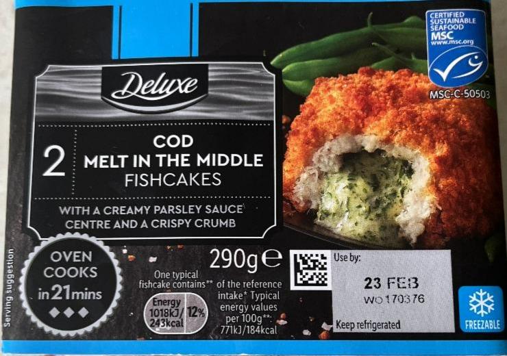 Fotografie - Cod melt in the middle fishcakes Deluxe