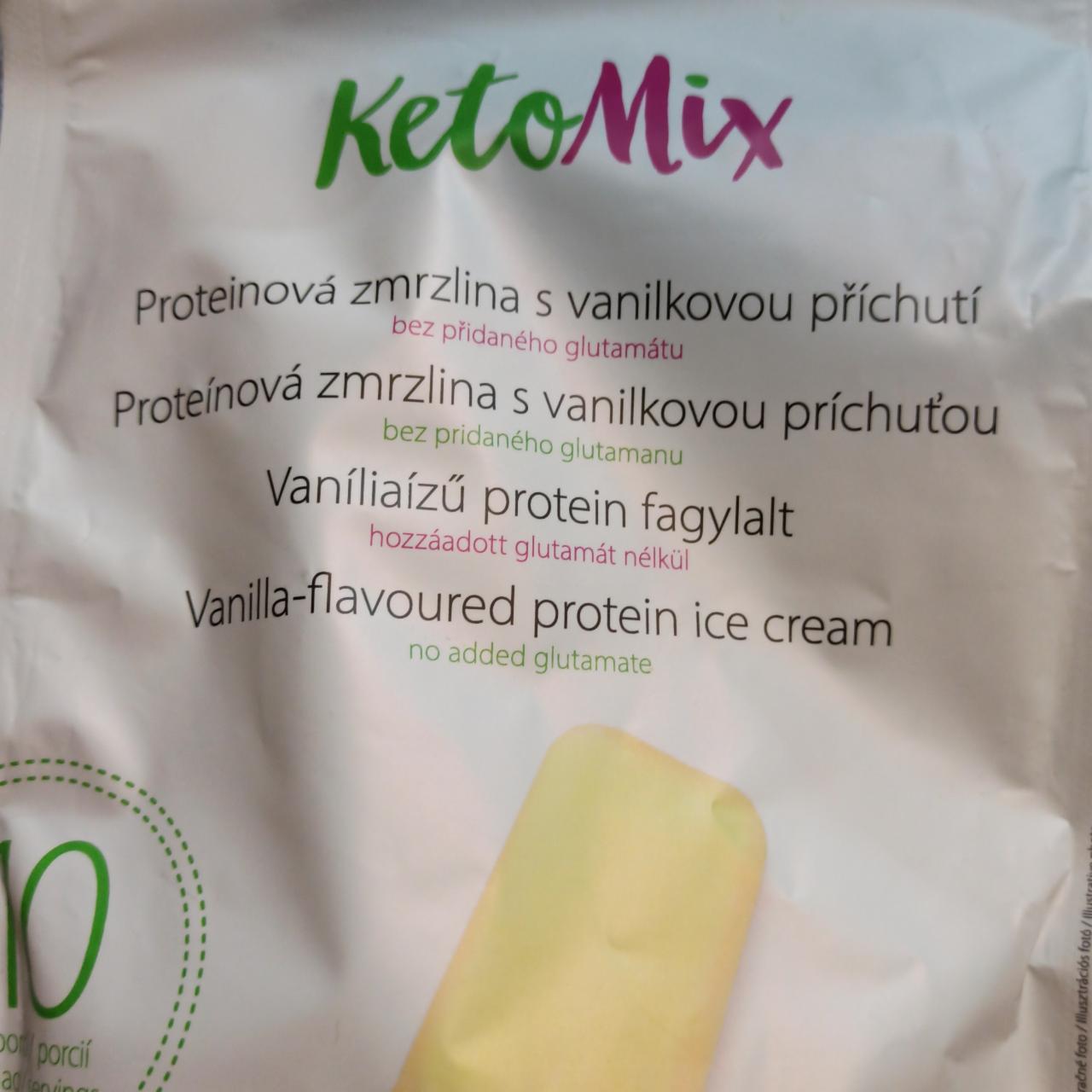 Fotografie - Proteinová zmrzlina s vanilkovou příchutí KetoMix