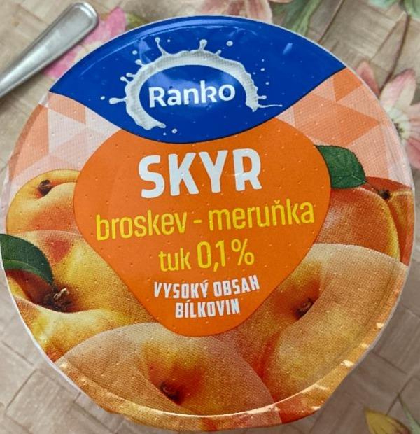 Fotografie - Skyr Broskev-Meruňka 0,1% tuku Ranko
