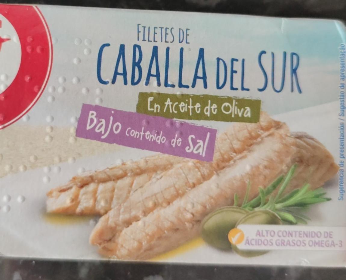 Fotografie - Filetes de Caballa del Sur en Aceite de Oliva Auchan