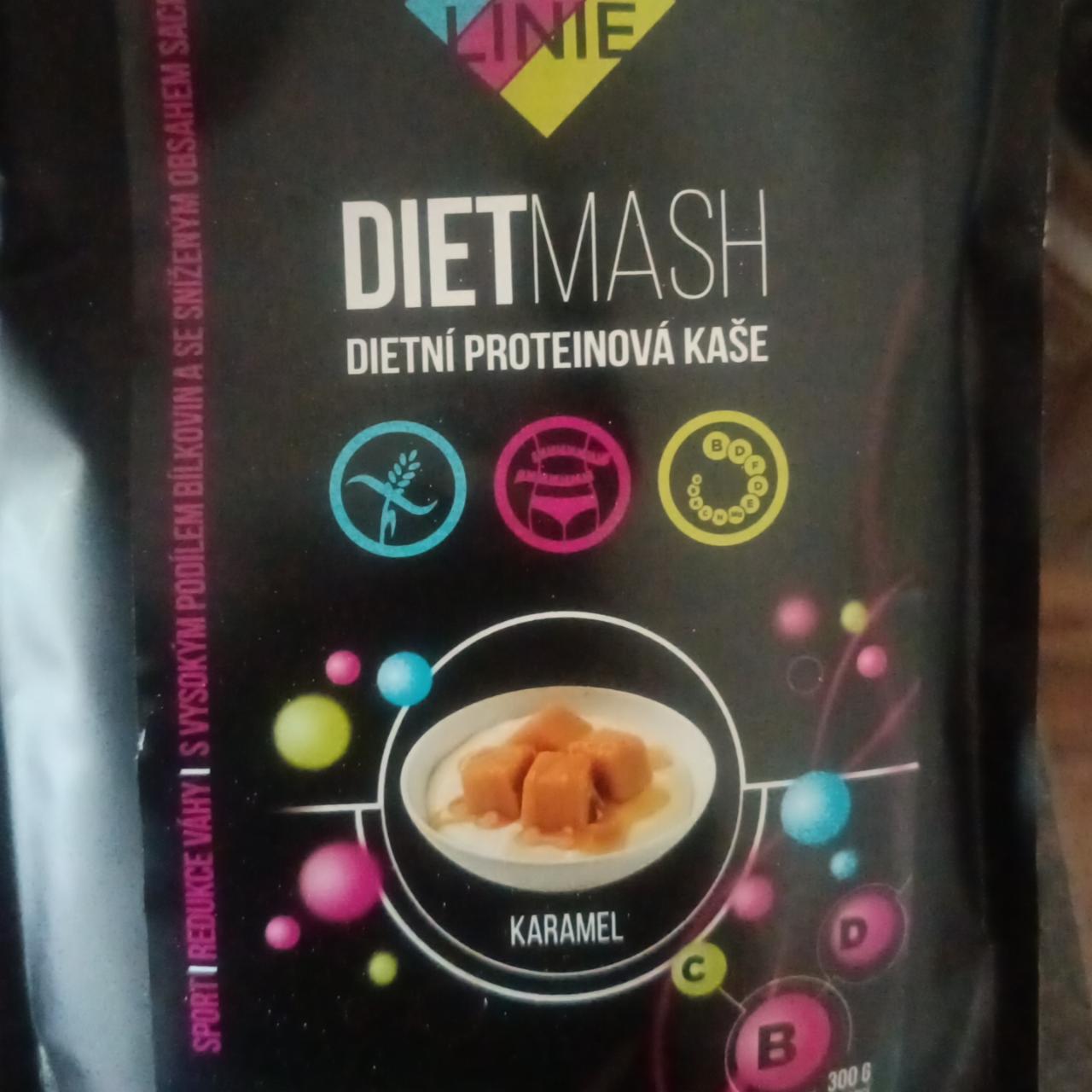 Fotografie - Dietmash Dietní proteinová kaše Karamel KetoLinie