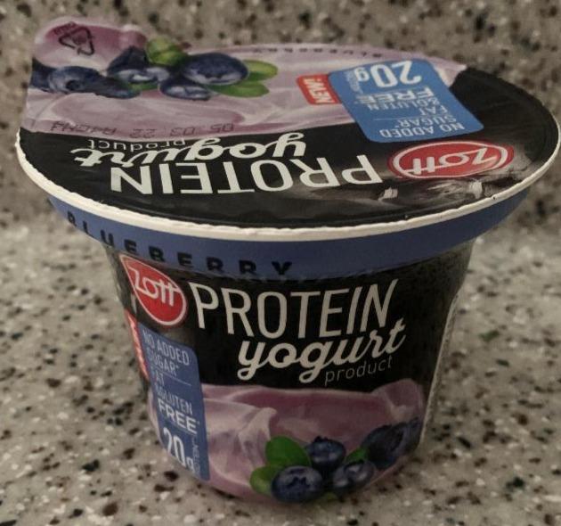 Fotografie - Protein yogurt product Blueberry Zott