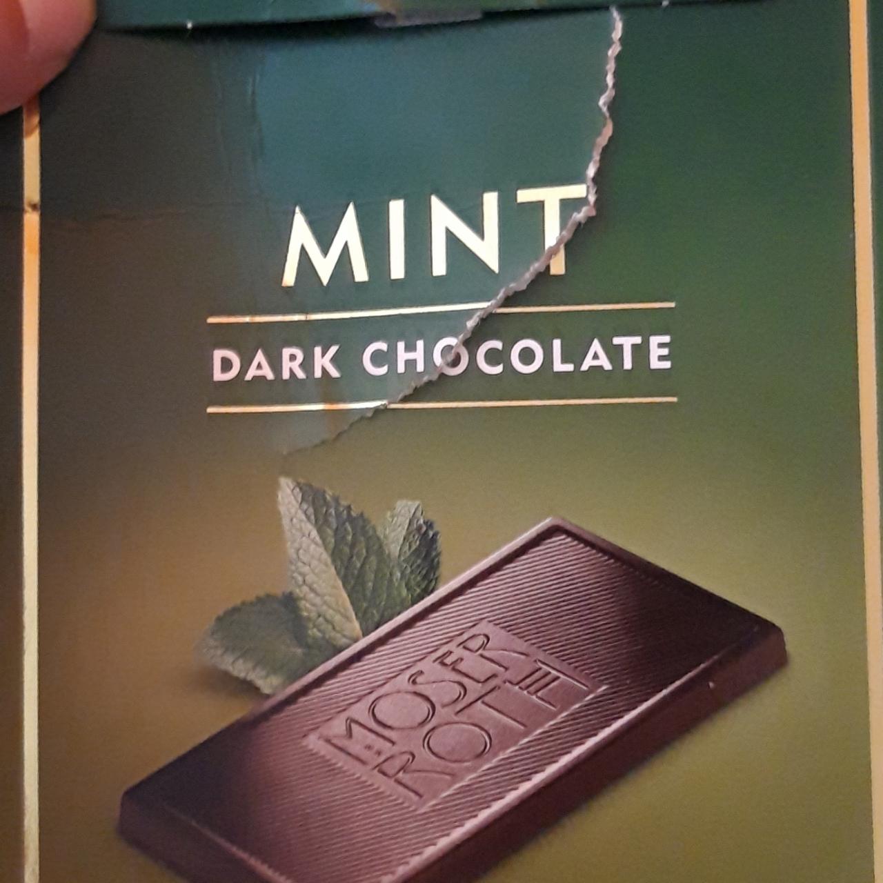 Fotografie - Mint dark chocolate Moser Roth