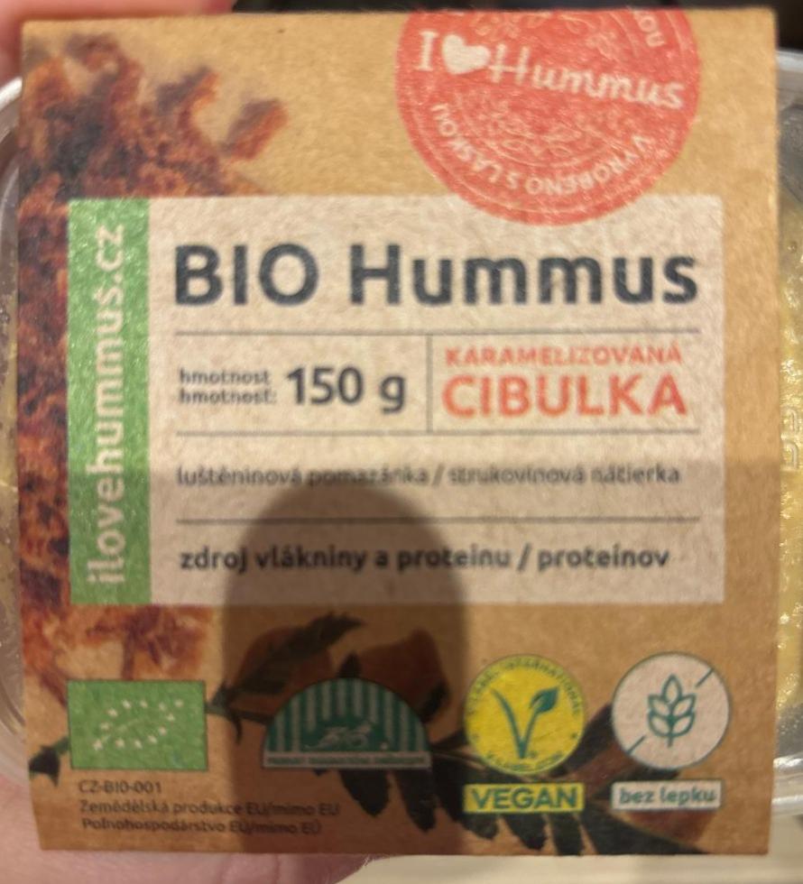 Fotografie - Bio Hummus Karamelizovaná cibulka I love Hummus