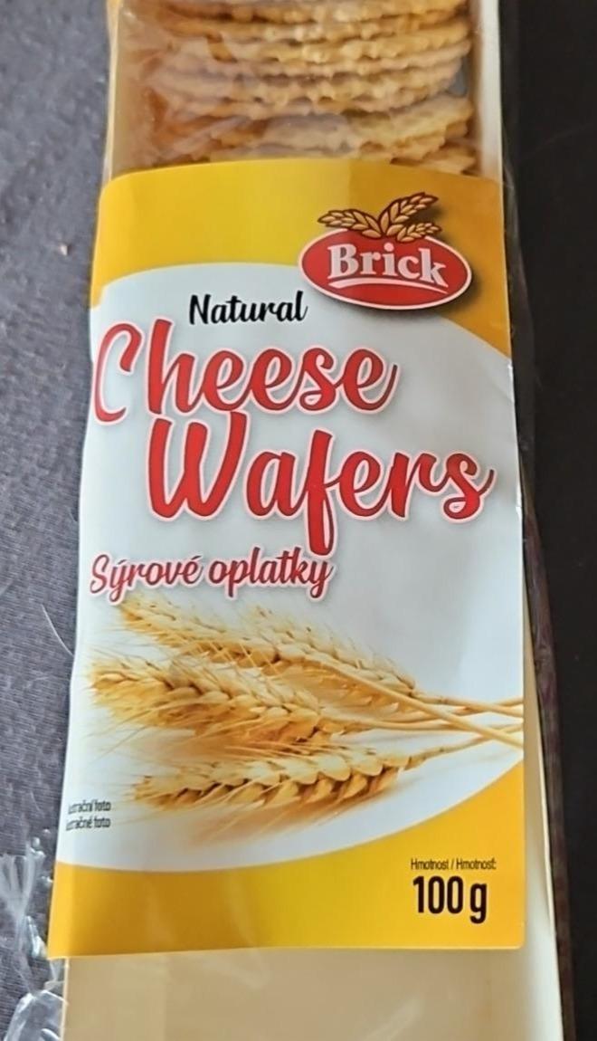 Fotografie - Natural Cheese Wafers Sýrové oplatky Brick