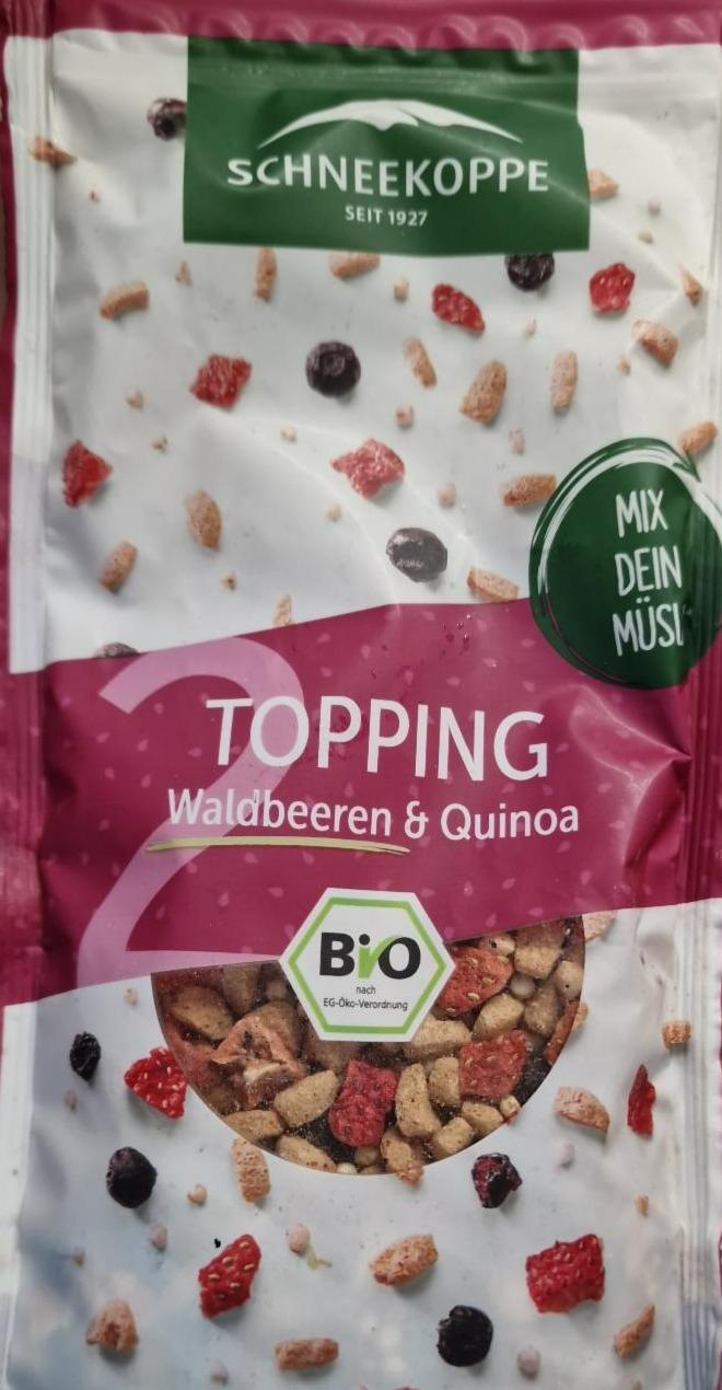 Fotografie - Topping Waldbeeren & quinoa Schneekoppe