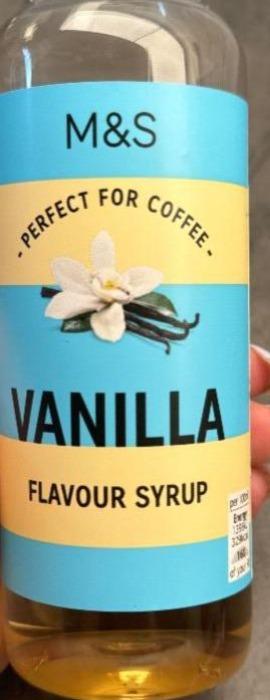 Fotografie - Vanilla flavour syrup perfect for coffee M&S